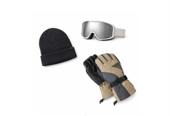 小物セット（グローブ＋ゴーグル＋帽子）